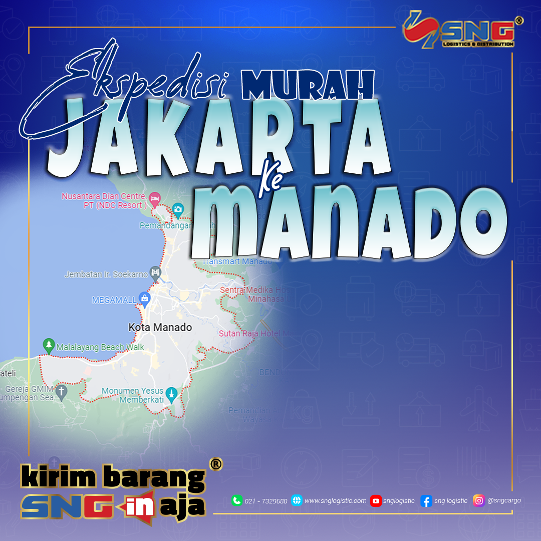 Ekspedisi Murah dari Jakarta ke Manado via Laut & Udara